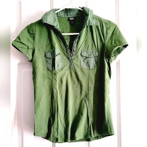 Mossimo Small Green Cute Top